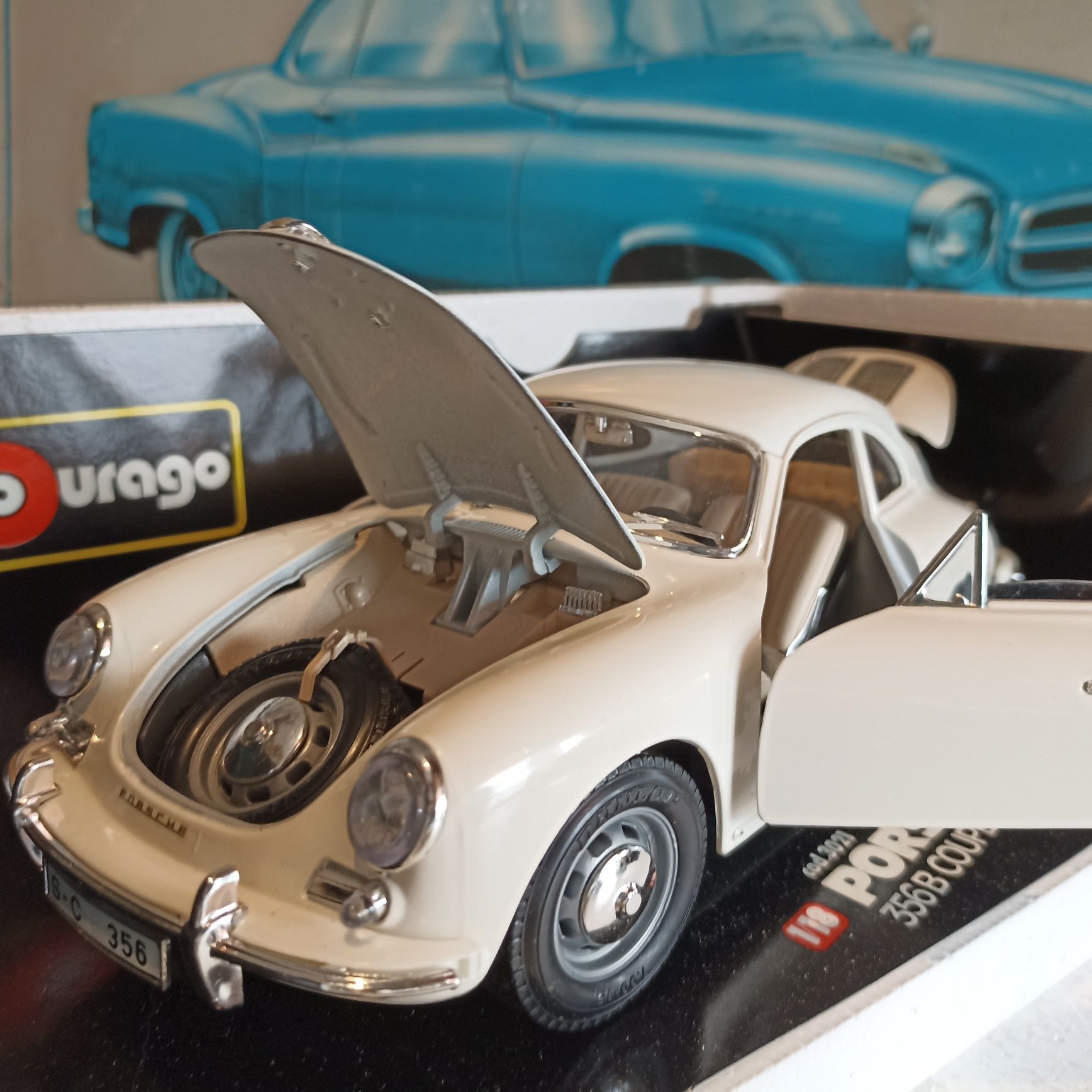Porsche 356B Coupe 1961, scara 1:18 bburago