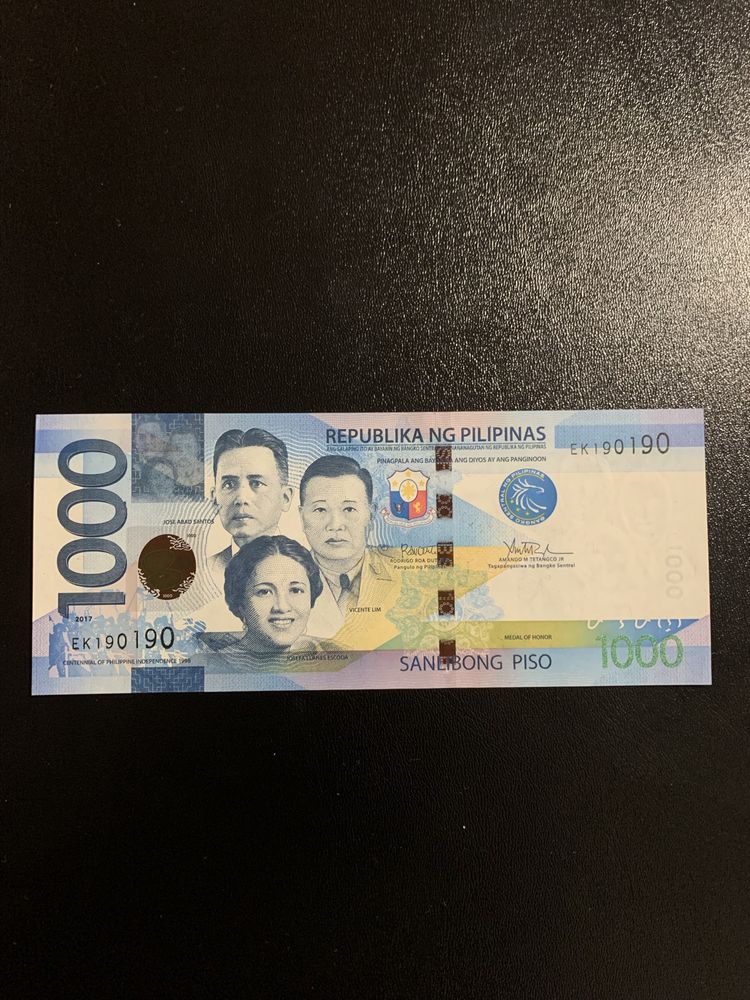 Bancnota filipine 1000 pesso