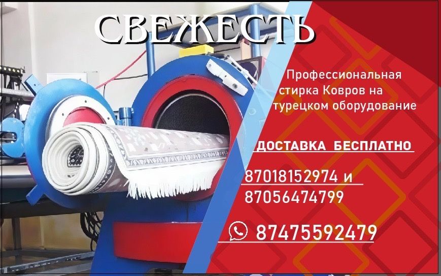 Профессиональная стирка -химчистка ковров