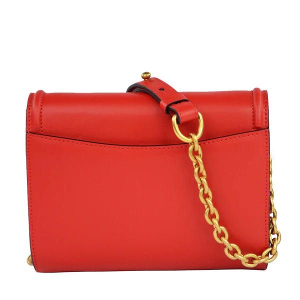 Valentino by Mario Valentino мини чанта-100 % естествена червена кожа