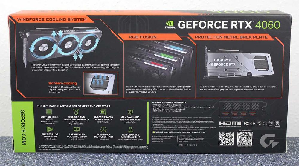 Placa video NVidia Geforce RTX 4060 8GB GDDR6 128 bit