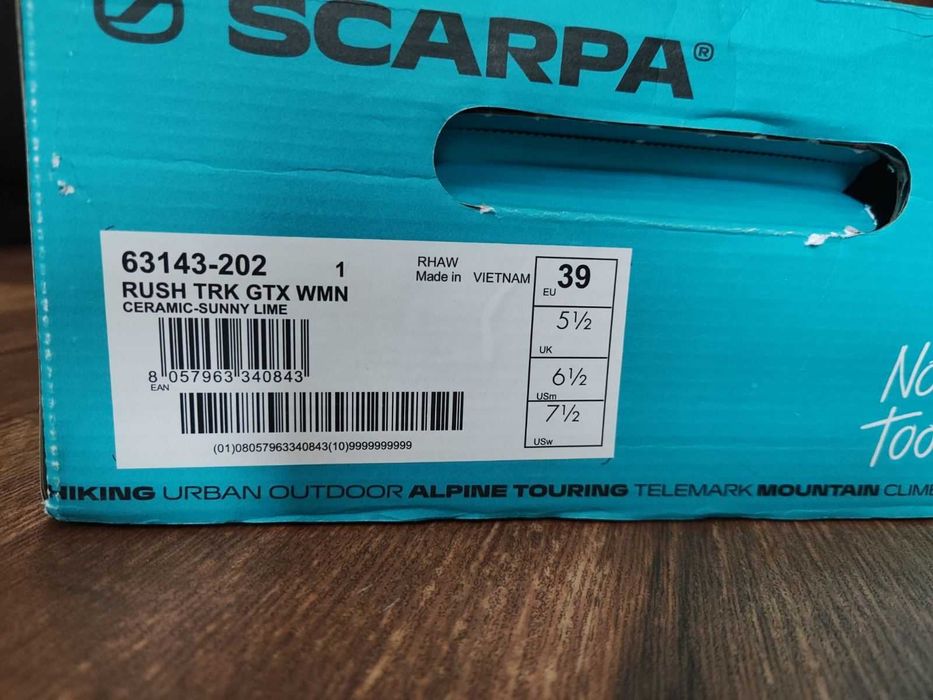 scarpa rush trk gtx wmn 39 номер