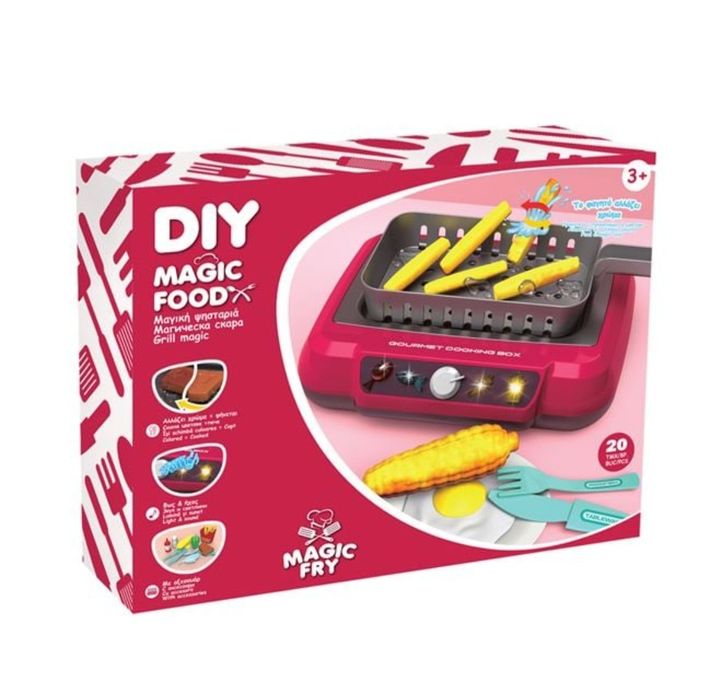 Детска скара, 6 храни с промяна на цвета при готвене, Звук, Светлина