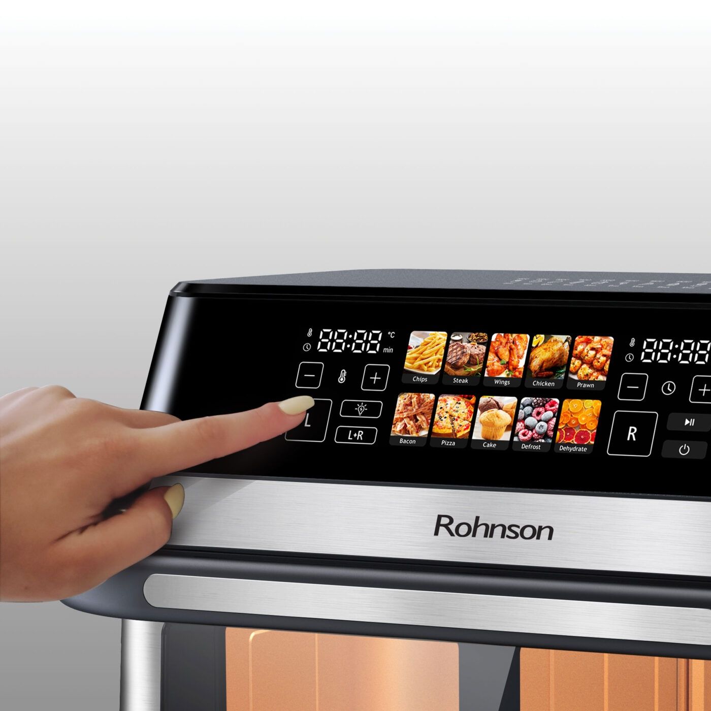 Нов air fryer фритюрник с горещ въздух Rohnson R2882 12 литра