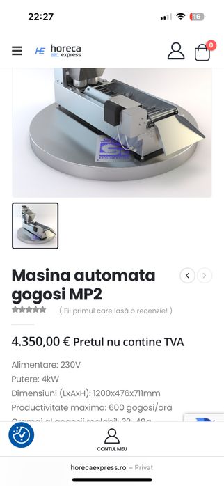Masina automata gogosi MP2