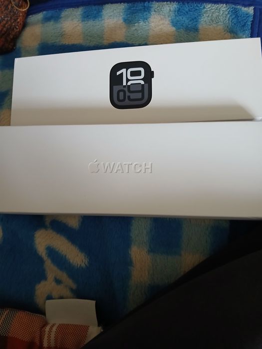 Apple watch seria 10 46mm jet black al black sb m/l gps nou sigilat