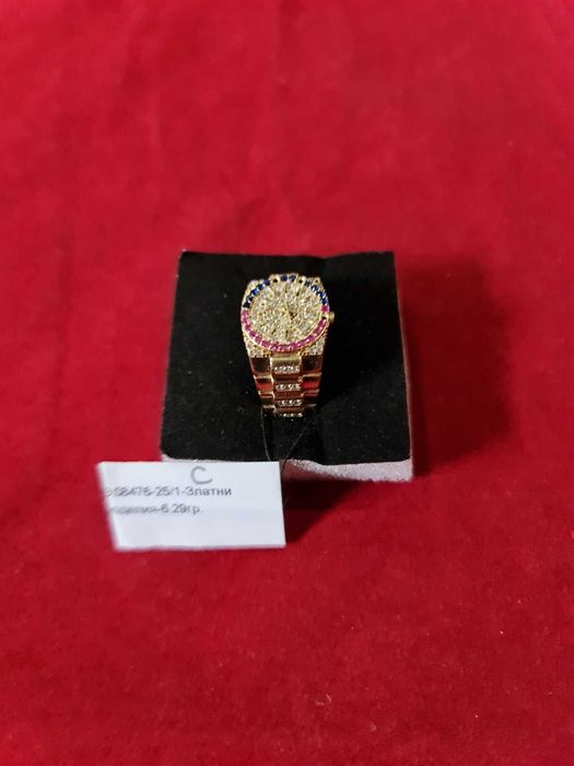 ***ПАДНАЛИ КАМЪНИ***Златен пръстен 6,29гр. 14к