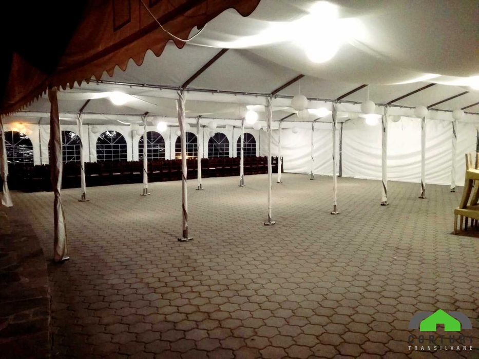 Cort eveniment, cort de petrecere, pavilon, structura din otel