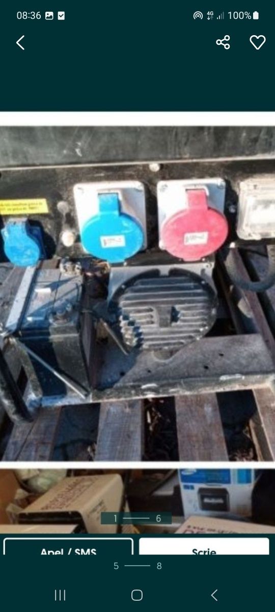 Generator Curent Trifazic Masina Taiat Asfalt Drujba BetonArmatPicamer