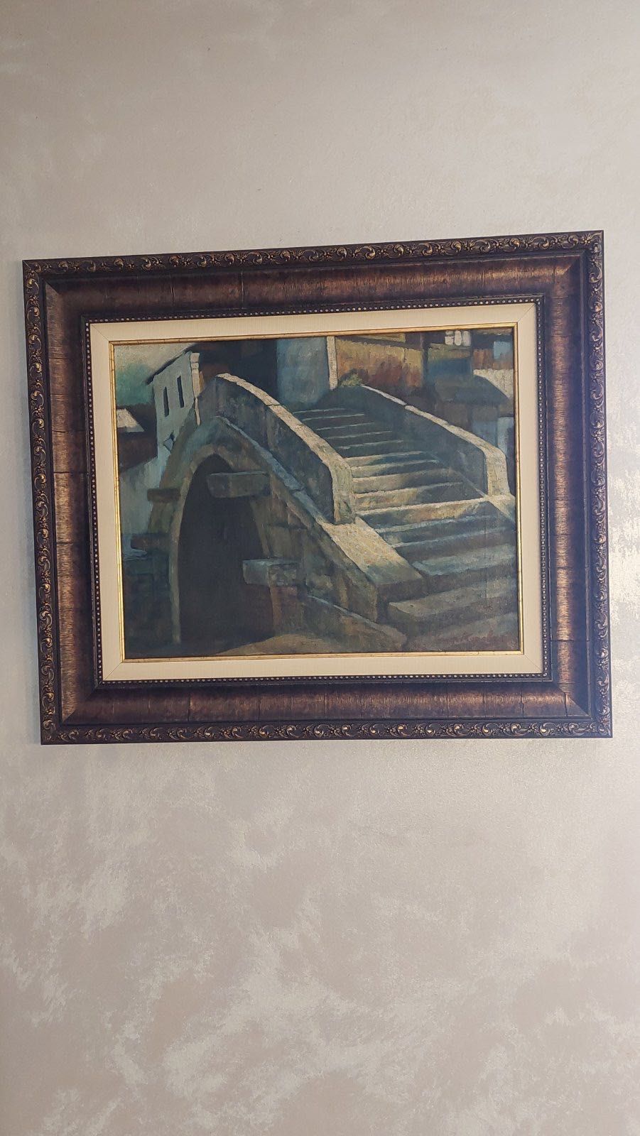 Картина масло,сюжет-мост в Париж ,худ. Константин Коровин(1861-1939)