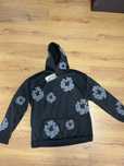 hanorac denim tears negru cu gri