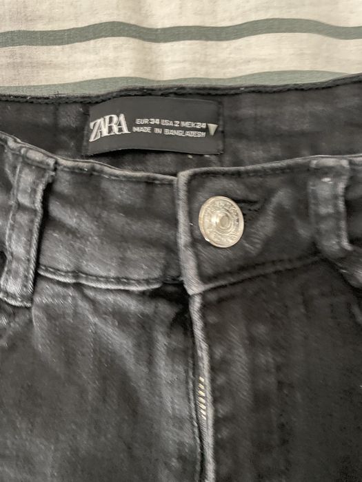 дънки Zara 34, панталон син на точки, долница