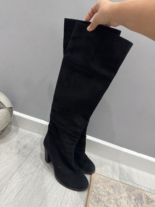 Ботфорты зимние черные