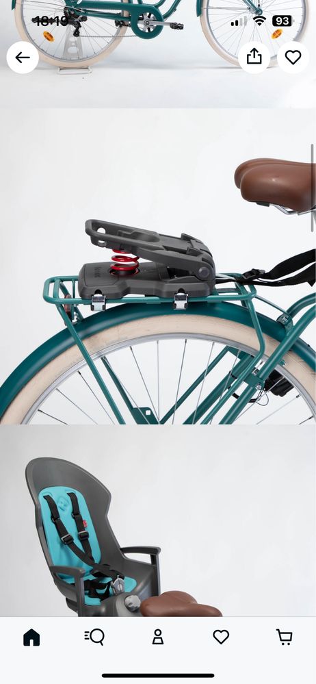 scaun de bicicleta cu prindere pe portbagaj