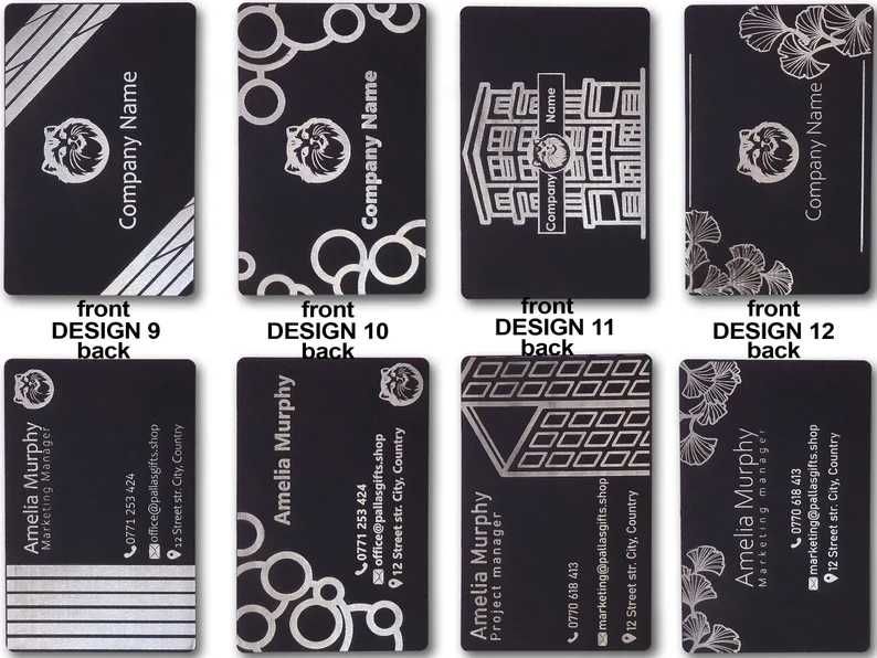 Carduri de Vizită Personalizate Gravate – Creează o Impresie Durabilă!