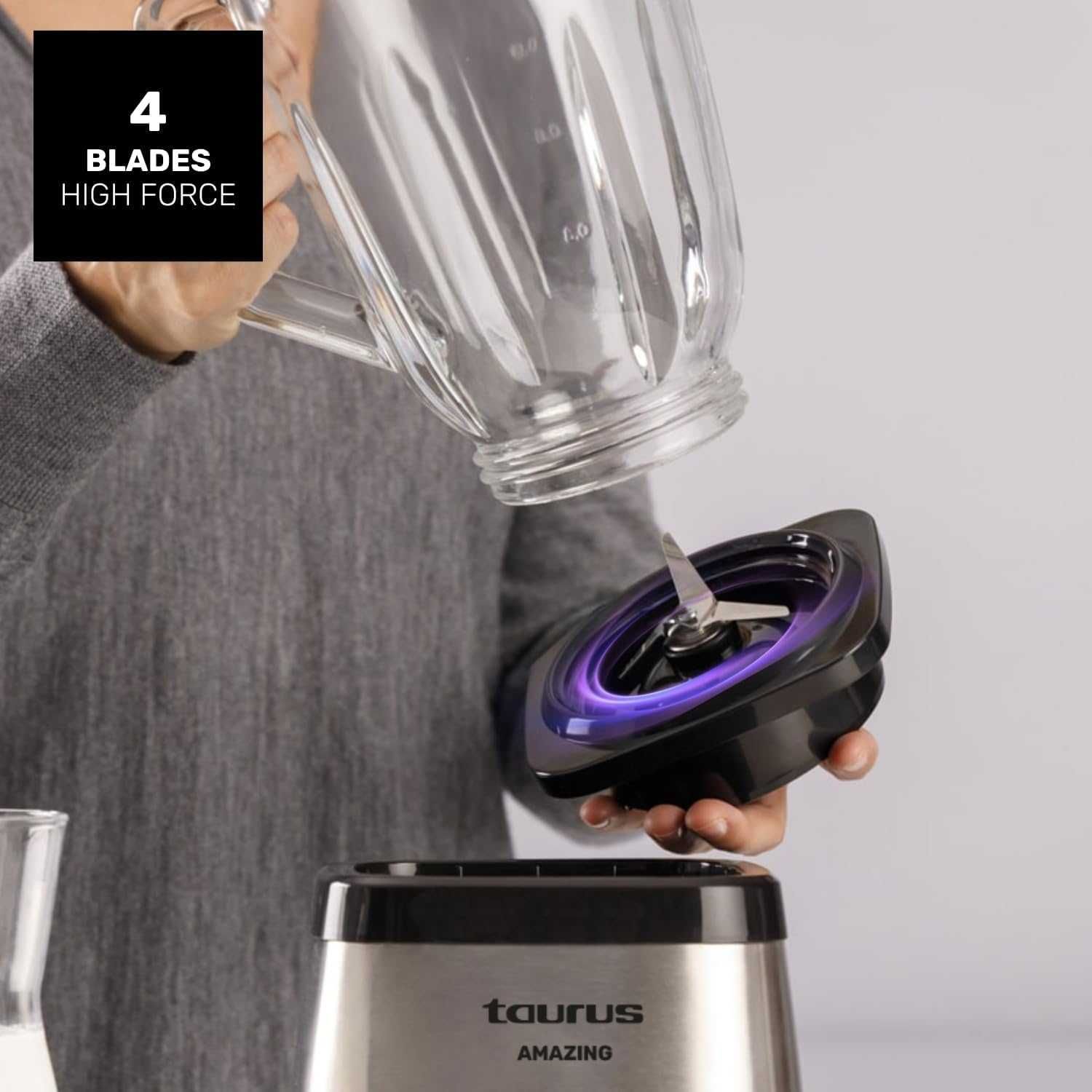 Блендер Taurus AMAZING 1500W, 1.5л., 2 Нива на Скорост