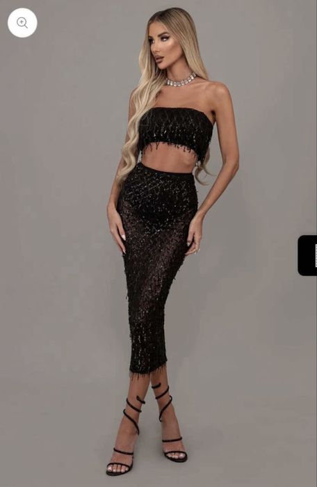 Черен комплект пайети