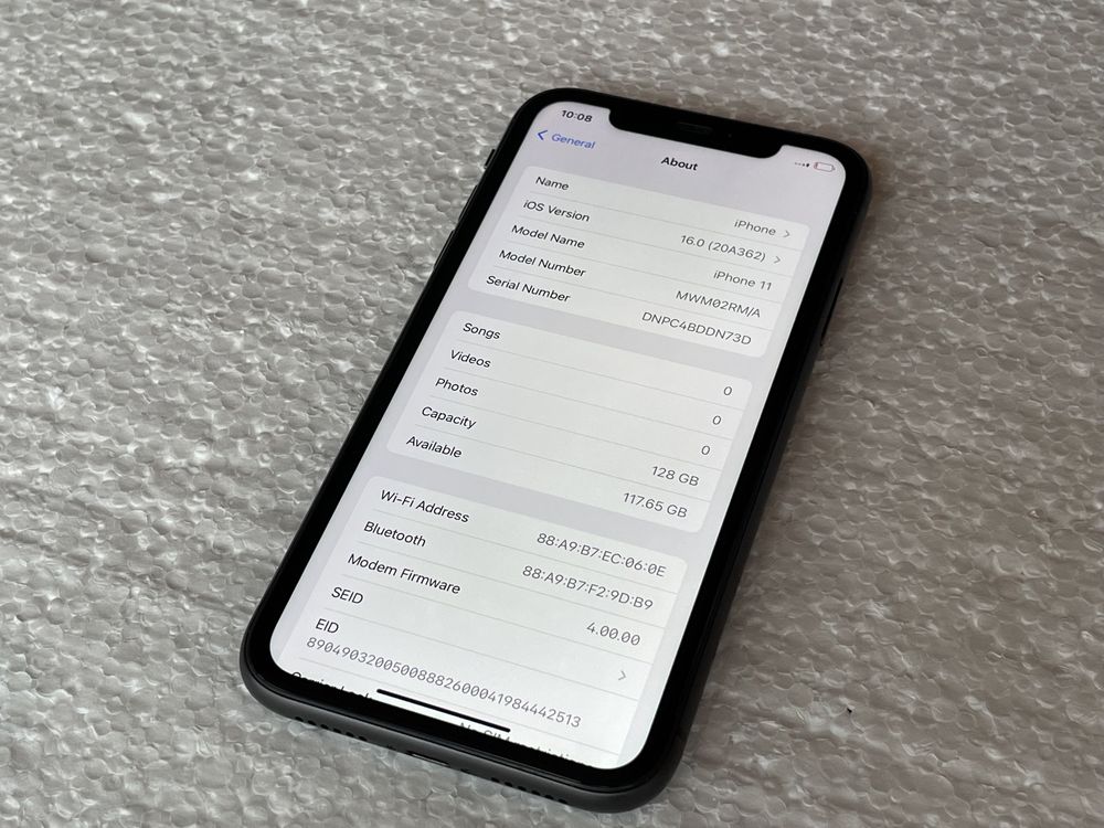 iPhone 11 128Gb Black Neverlocked 93% viata bateriei