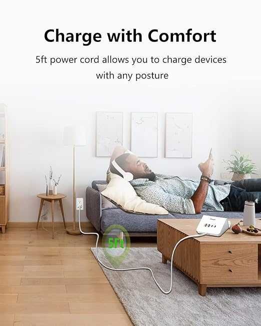 4-в-1 USB C зарядна станция-докинг