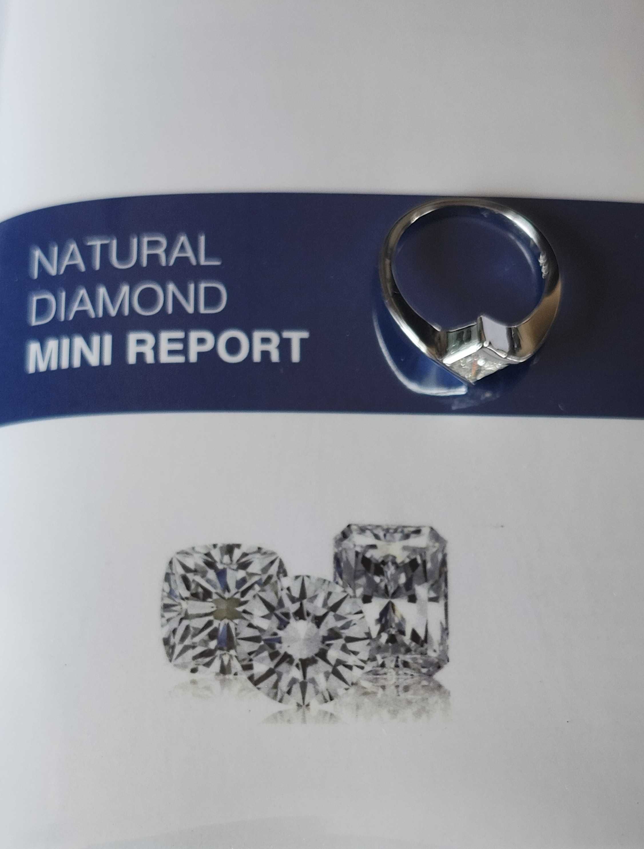 Inel aur 14K cu diamant natural 1.00 ct. certificat