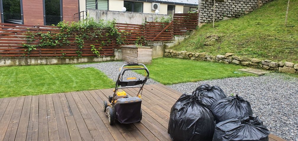 Tuns, cosit gazon, iarba, tund cosesc gazon, iarba, amenajări gradina