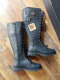 Кожени високи ботуши HARLEY DAVIDSON FOOTWEAR Women's Beechwood Boot