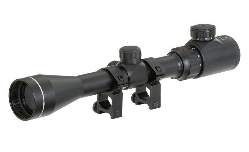 Luneta Tactica Sniper PCS 3-9X40E PCS Cu Reticul Luminat Zoom Reglabil