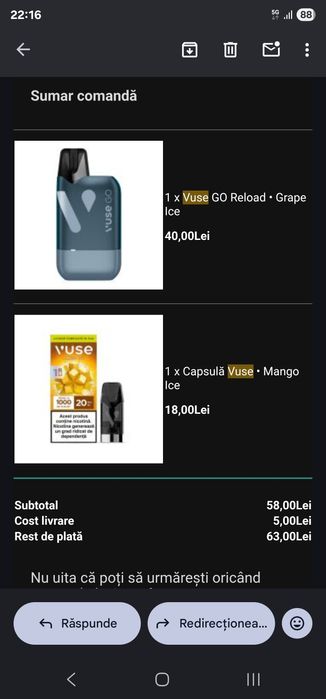 Veev si Vuse Go tigari electronice