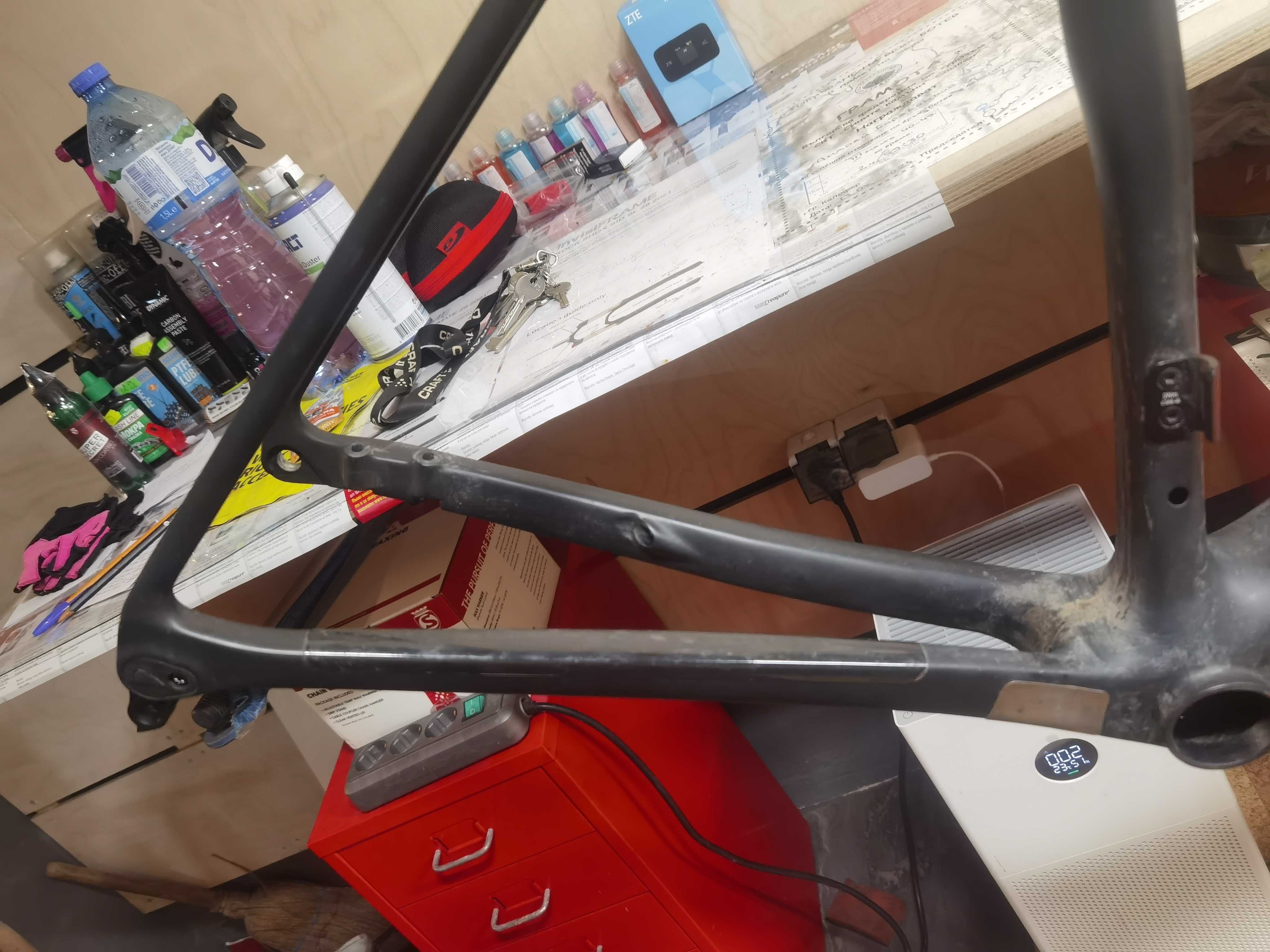 Лека 820г рамка за шосеен велосипед Canyon Endurace CF SLX 9 2022