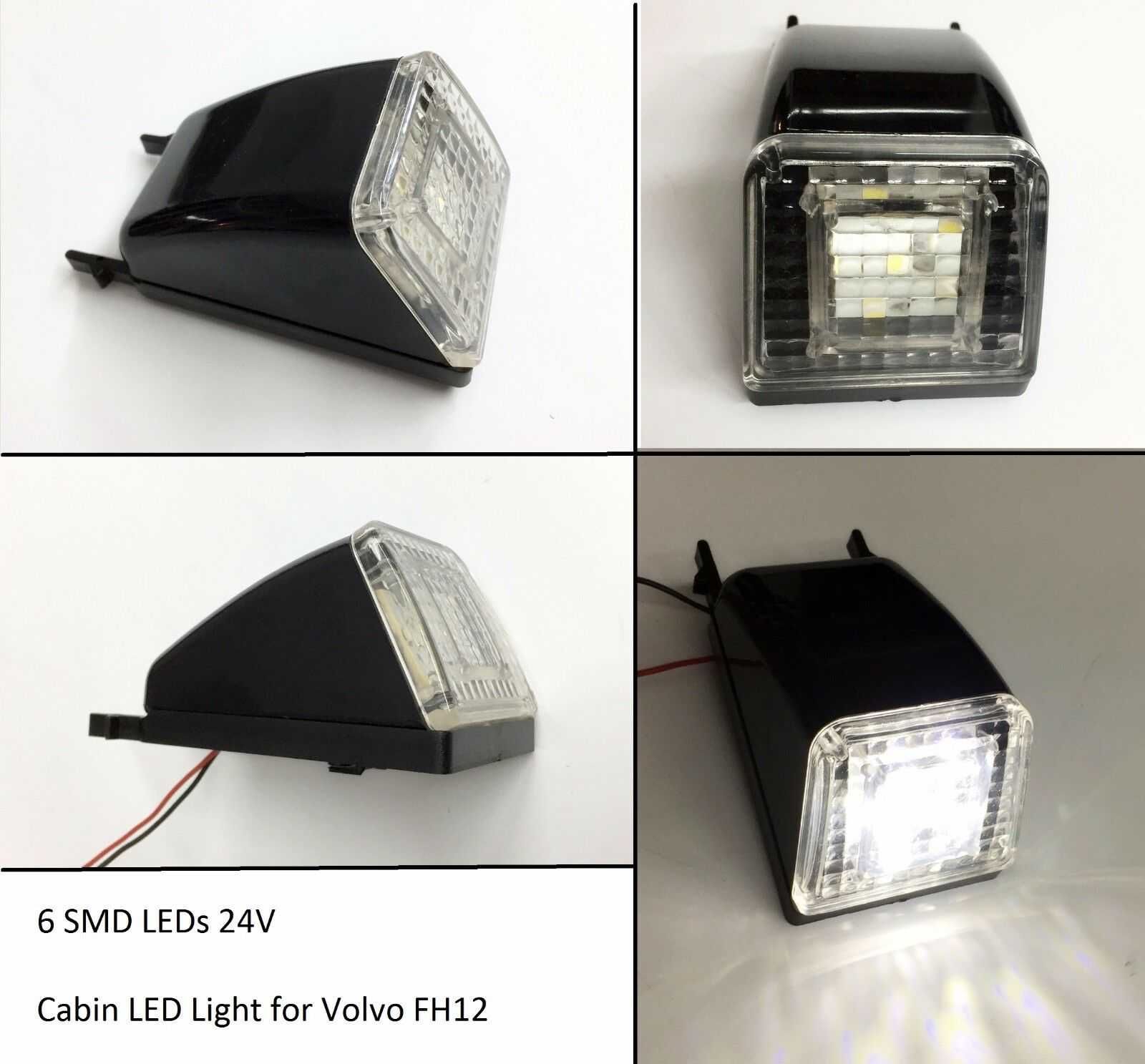 1 бр. ЛЕД LED БЕЛИ габарити с 6 SMD за Волво Volvo FH FL FM FH12