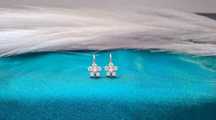 Cercei cu moissanite