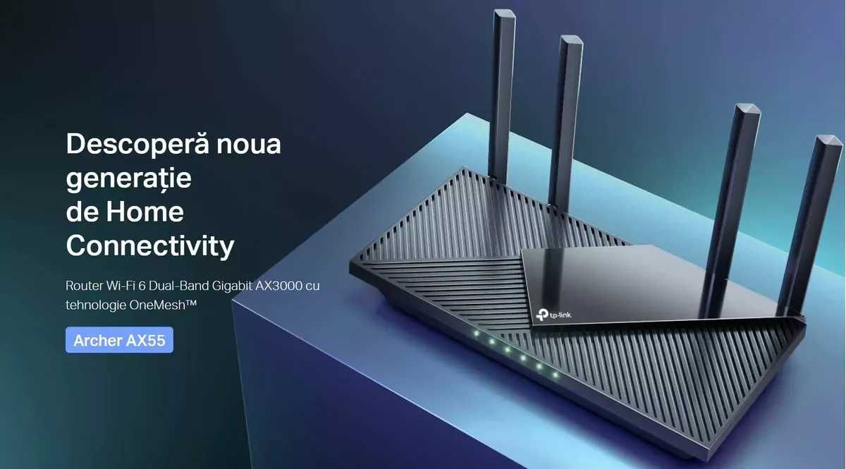 Router Wireless Gigabit TP-LINK Archer AX3000 AX50, Wi-Fi 6, Dual-band