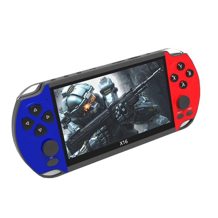 PSP X16 6.5" Игрова тв конзола с 30000+ игри Nintendo Sega ps4 2025г