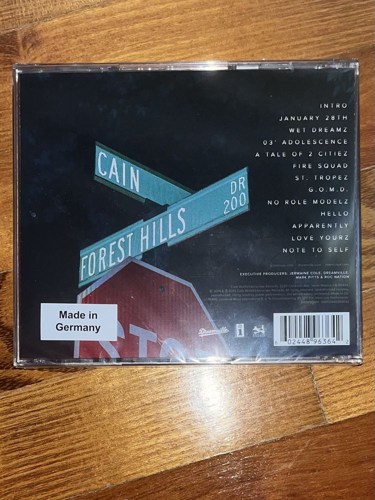 J Cole - 2014 Forest Hills Drive album(CD)