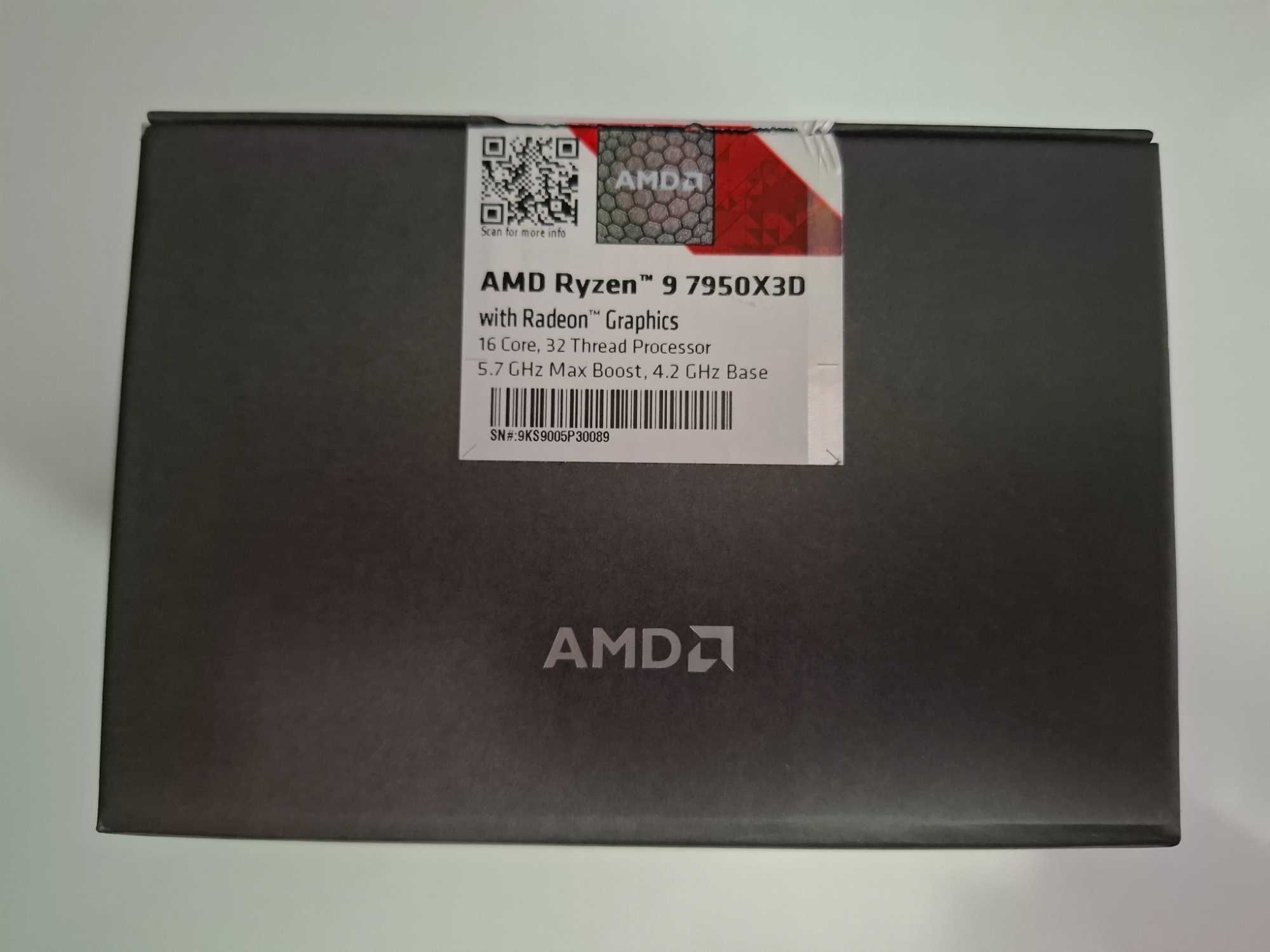 Чисто нов процесор: AMD Ryzen™ 9 7950X3D 16C/32T (4.2GHz/5.7GHz Boost)