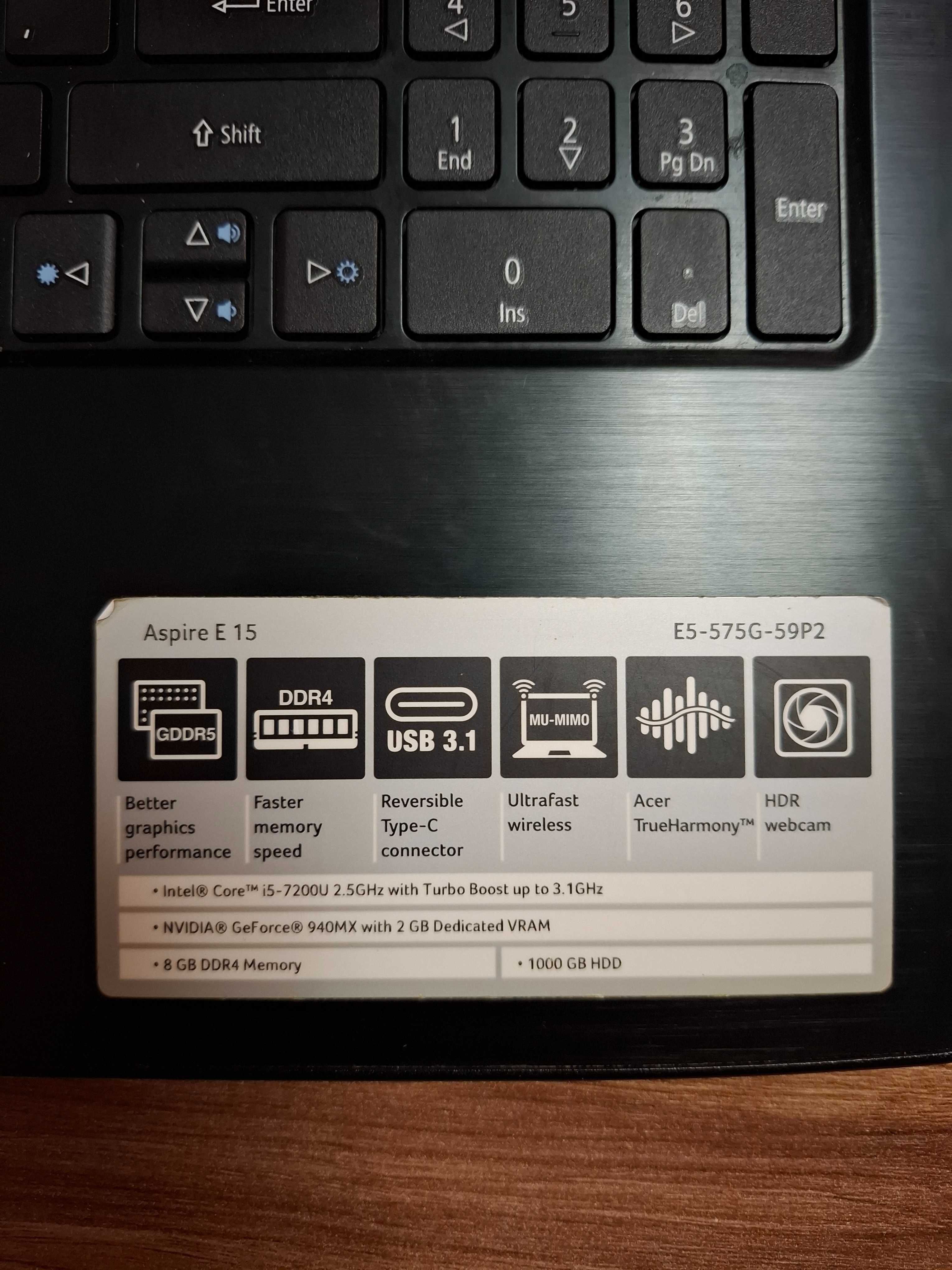 Лаптоп acer espire 5