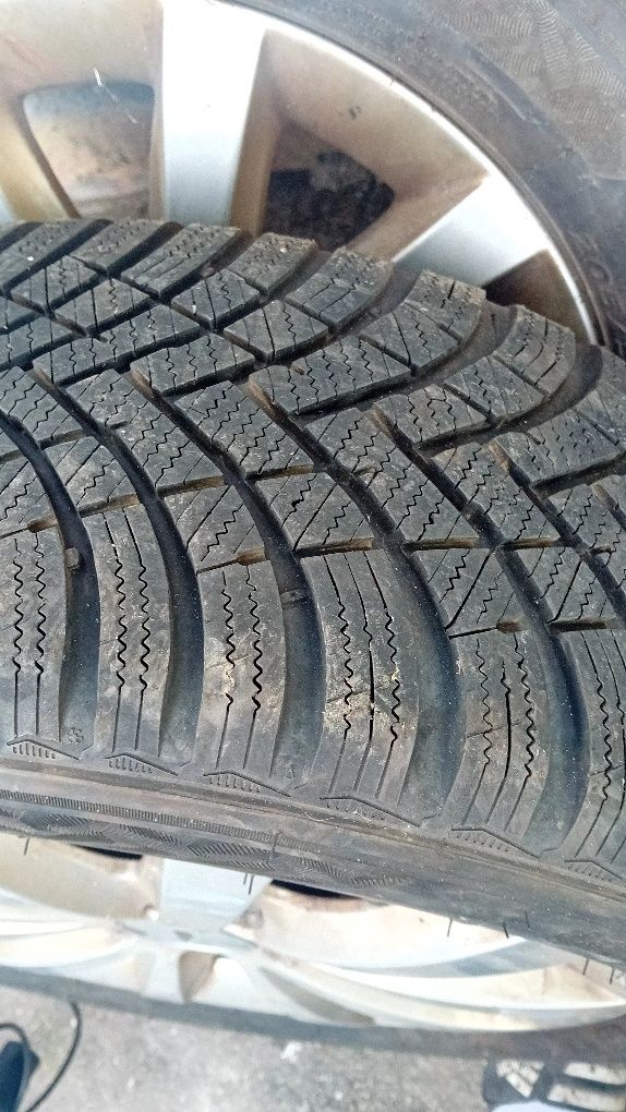 Jante mercedes, vw 5x112 16 anvelope M+S 205 55 16 dot 2022