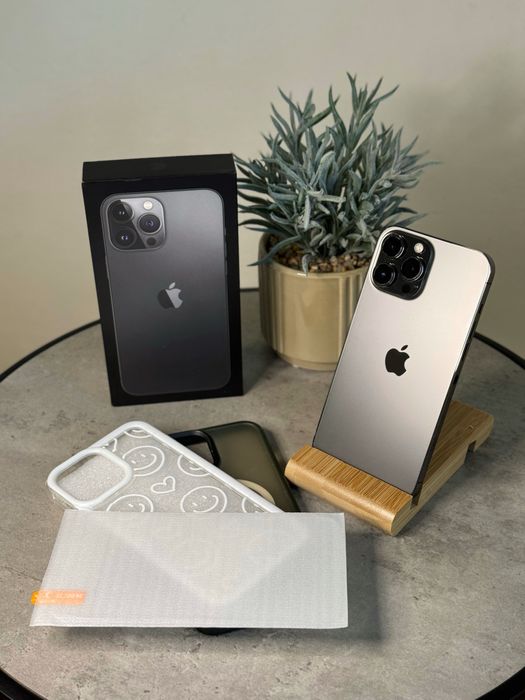 iPhone 13 Pro Max Graphite 128 GB 91% full box + 2 huse