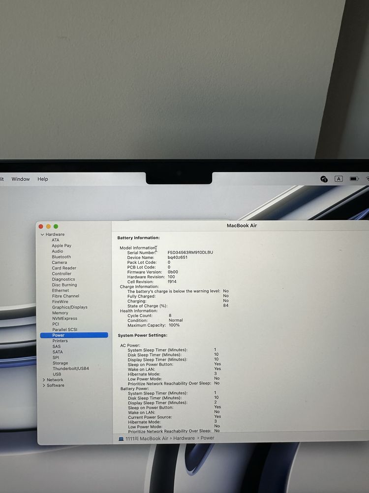 Mackbook Air M2 2022