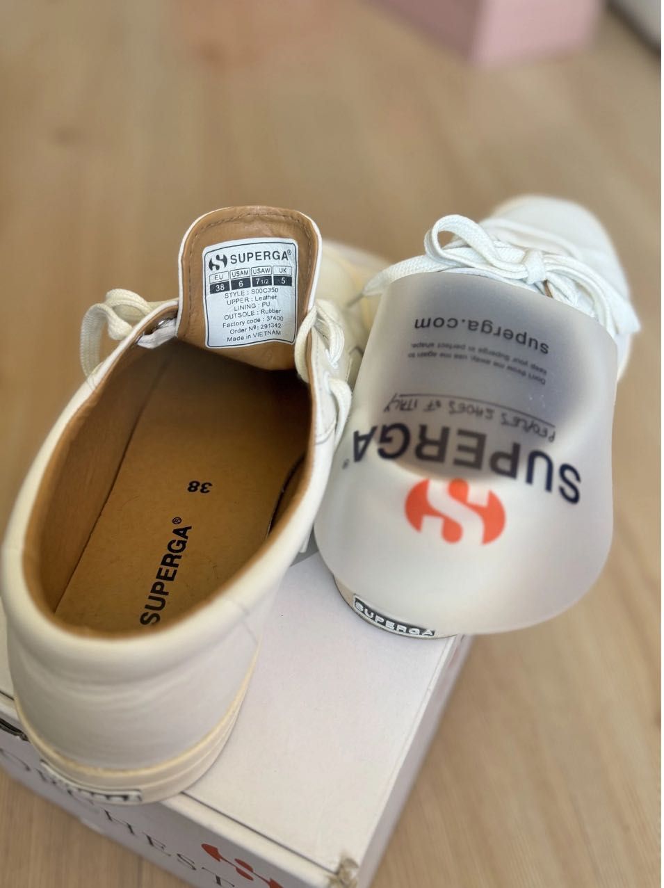 Superga кожени кецове