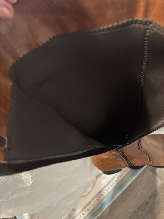 Ботуши на ток естествена кожа