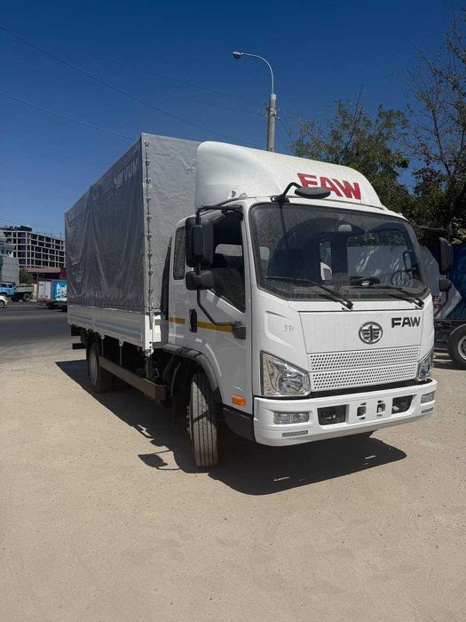 Автофургон бортовой с тентом FAW Tiger V, (24,6 м³)