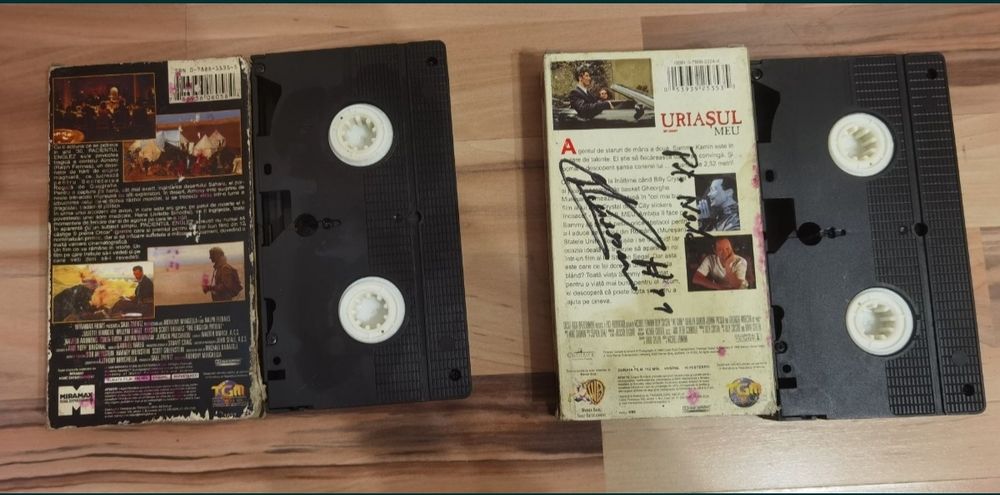 Retro VHS English patient My Giant cu autograf Ghiță Mureșan anul 1999