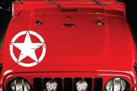 Military Star sticker Звезда стикер Jeep Wrangler sticker Patrol