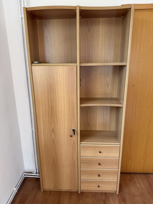 Dulap cu sertare și spații de depozitare – 96x32x205 cm