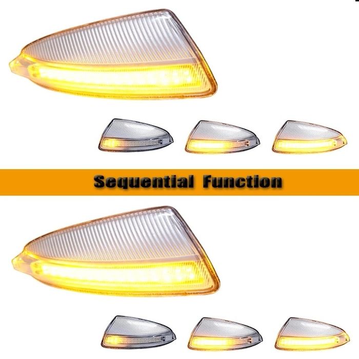 динамични LED мигачи огледала Мерцедес Мл Mercedes W204 S204 W639