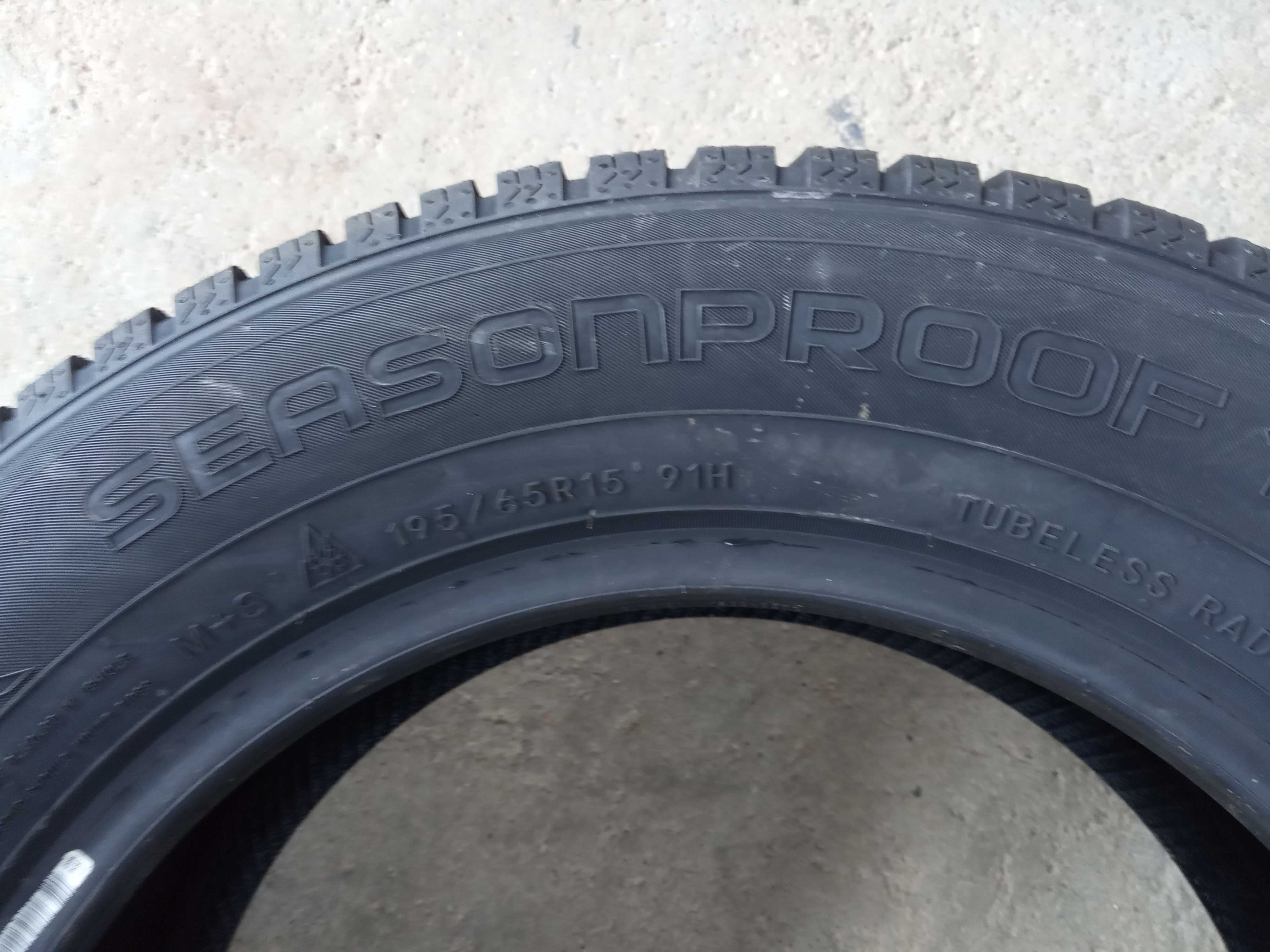 2 Нови всесезонни гуми 195/65R15 Nokian Seasonproof 1 91H M+S