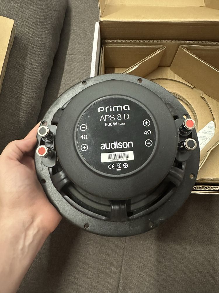 Субуфер Audison APS 8 D 500W пълен комплект