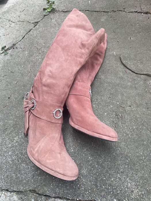 Cizme dama roz pudrat