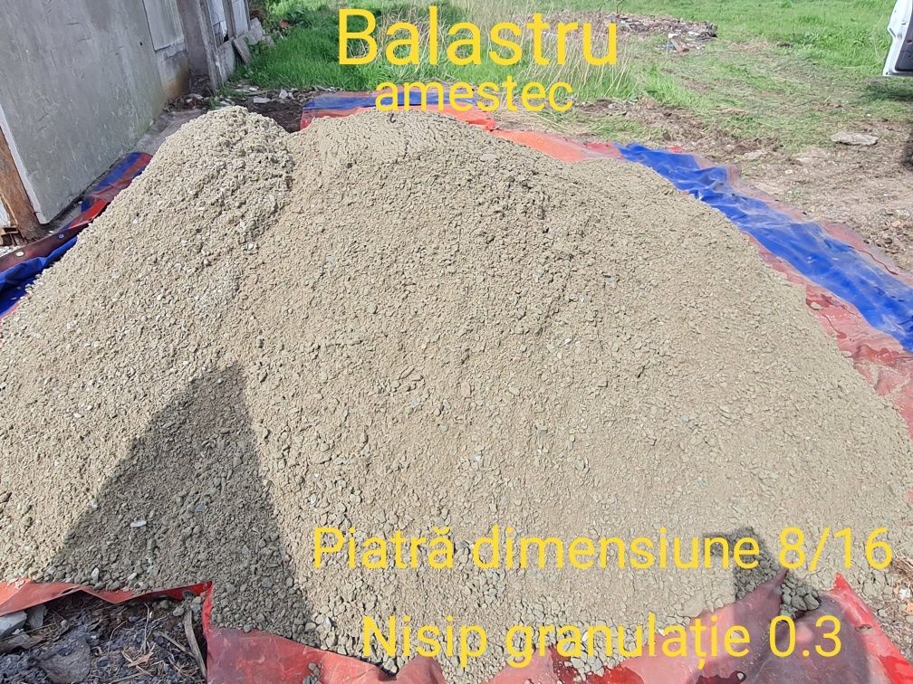 Balastru amestec( piatr cu nisip )